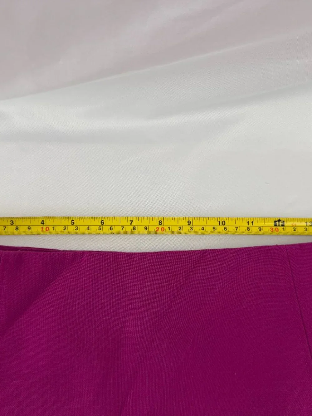 Ann Taylor Loft Magenta Pink Mini Skirt Seamed Zip Back Size 6